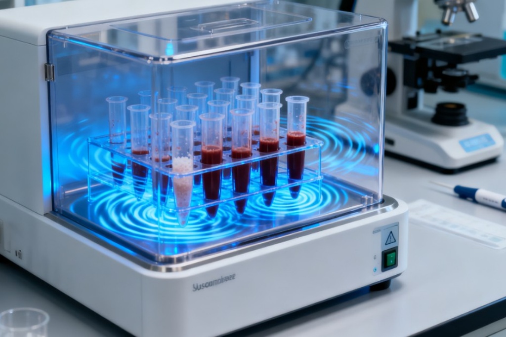 ultrasonic lysis mixer in operation ultrasonic lysis mixer in operation